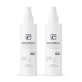 BRIOTECH Sanitizer Disinfectant Hypochlorous Spray, Kills 99.99% of Viruses & Bacteria, Eliminates Odor, Gentle for Nurseries & Play Rooms, Rinse Free Sanitizer, Travel Size 4 fl oz (Pack of 2)