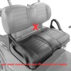 Huskey Golf Cart Front Rear Seat Covers for EZGO Medalist,