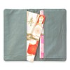 Midori Fukusa 53315006 Golden Seal Silk Cloth with Snow Camellia