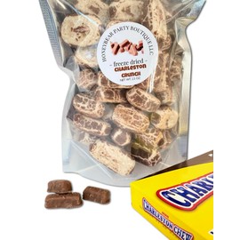 Freeze Dried Candy Charleston Crunch - Chocolate Nougat Candy - Shipped in a Box - Made with Charleston Chews