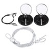 Estink 2PCs Universal CNC Aluminum Car Vehicle Racing Bonnet Hood