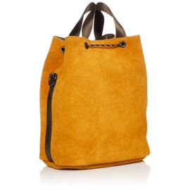 ASSOB WATER PROOF SUEDE DRAW STRING BAG Men's Drawstring Bag, mustard