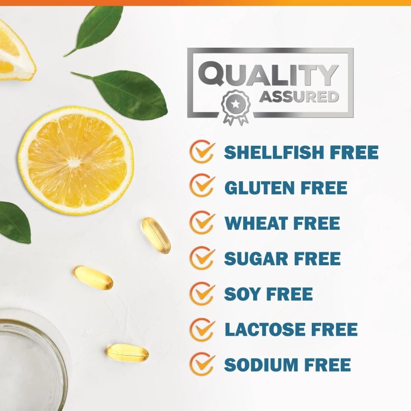 Omega 3 Fish Oil Capsules 3x Strength 2400mg EPA &