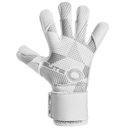 Elite Sports Nobre Fingersave Goalkeeper Gloves - Superior Grip, Moisture-Absorbing Fabric, Speed Cut Palm Cut, Durable Rubber Backhand, All Weather Performance, Size's 7-11 (‎Nobre White, 8)