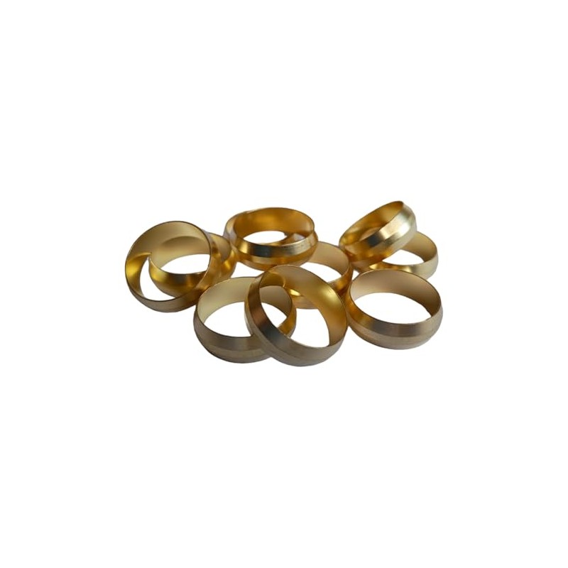 22mm Compression Brass Olives - Pack of 10