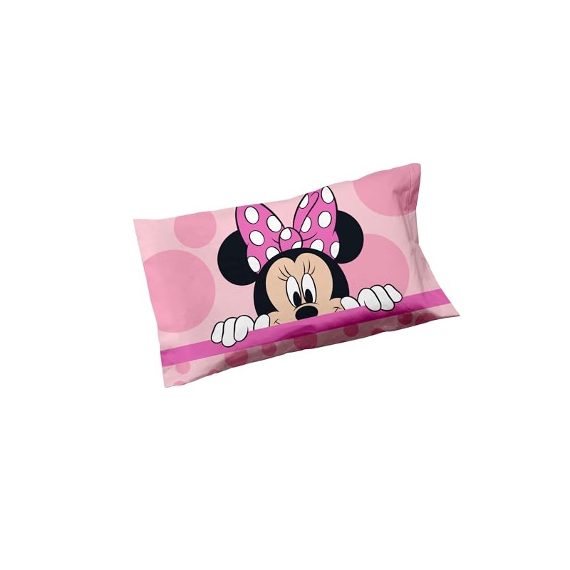 Minnie Set of 2 Cotton Pillowcases 100% Cotton 50 x