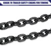 JEXTRA 1/4" x 35" Grade 70 Trailer Safety Chain, Clevis