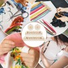 BENECREAT 4pcs 3 Sizes Wooden Embroidery Floss Organizer, 12-Holes with