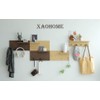 XAOHOME Wooden Pegboard, Sturdy Peg Board for WallsModular Grid Organizer,