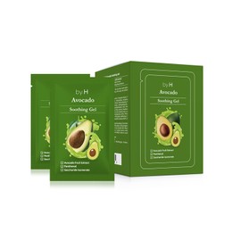 by.H Avocado Soothing Gel (30 PCS) - Nutrient-Rich Moisturizer for Skin Elasticity & Vitality | Avocado Extract for Hydration & Collagen Production | Non-Sticky Formula