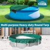 TARPAL 12ft Heavy Duty Round tarp Waterproof with Accessories 10mil