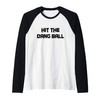 Retro Hit the Dang Ball, Baseball Saying Cool Apparel Raglan