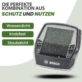 Petellow Shoe Cover Set Suitable for Bosch Intuvia Display – Transparent Intuvia Screen Protector with Neoprene Protective Case – Screen Protection for Intuvia – E-Bike Accessories Against Water and