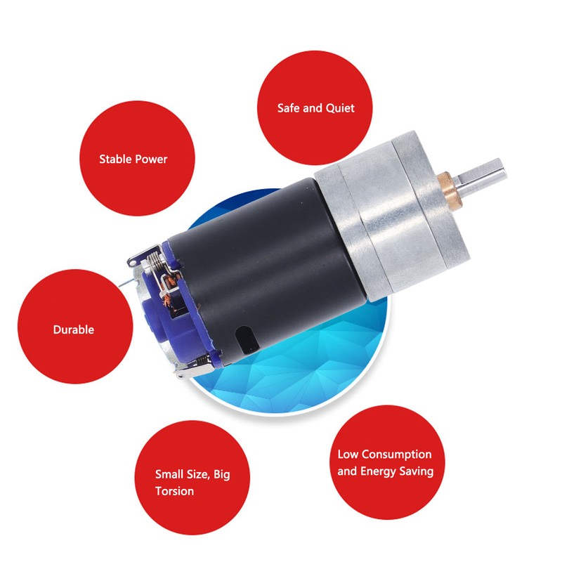DC Gear Motor Electric Micro Speed Reduction Geared Motor with