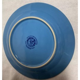 BOSCO WARE LiGHT Blue Ribbed Luncheon Salad Plate 8.5'' NEW
