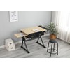 Drafting Table w/Stool,Height Adjustable Drafting Table for Adults ,Tilted Tabletop