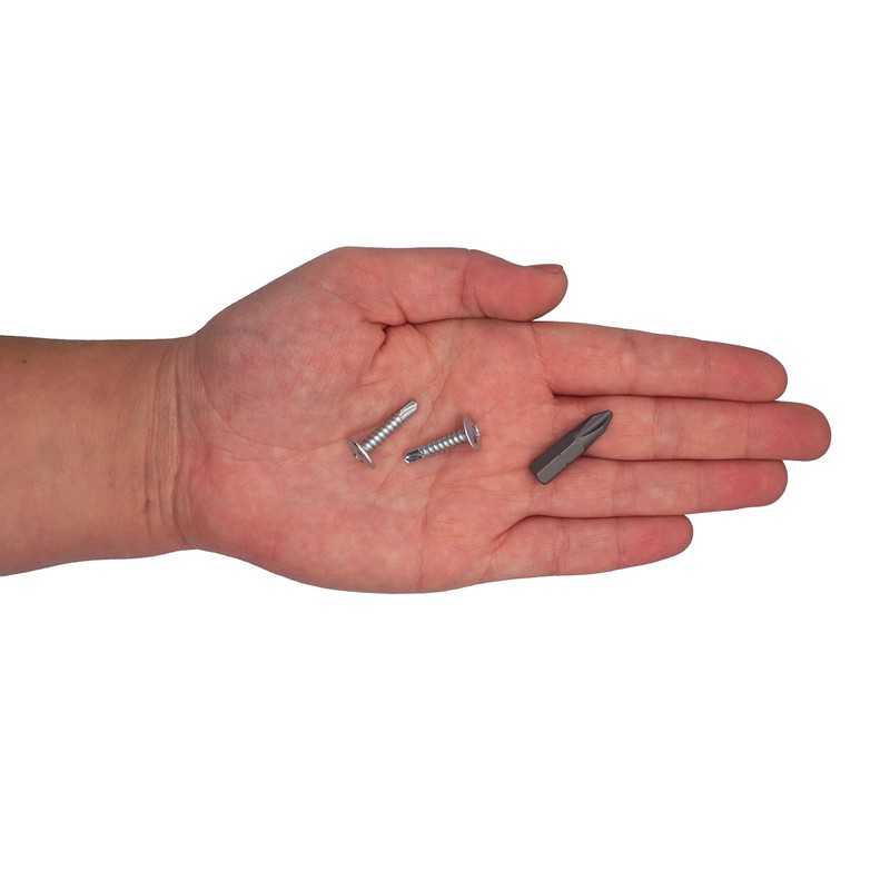 SKIR'CO (200 Pieces) Galvanised Self Drilling Screws 4.2 x 19mm