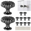 ZONJIE 12 Pack Black Cabinet Knobs Black Drawer Knobs, Single