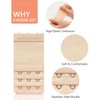 JELIEE 4 PCS Women's Bra Extenders 3 Hooks Stretchy Bra