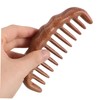 Baluue Wooden Wide Tooth Comb for Scalp Massage Natural Hair