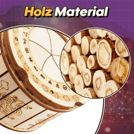 Harilla Wooden Puzzle Box, 3D Wooden Puzzle, Money Gift, Puzzle Boxes, Puzzle Box and Birthday Gift for Adults and Children, Mechanical Treasure Chest, Gift Box, Puzzle Game, Travel Game