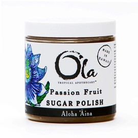 Ola Tropical Apothecary Passion Fruit Sugar Polish with Pure Tropical Oils and Plant Extracts - 11.6 Oz