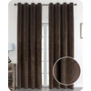 BEAUTEX Velvet Blackout Curtain with Eyelets 140 x 175 cm