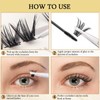 Unicru Cluster Lashes 280Pcs 40D DIY Eyelash Extension D Curl