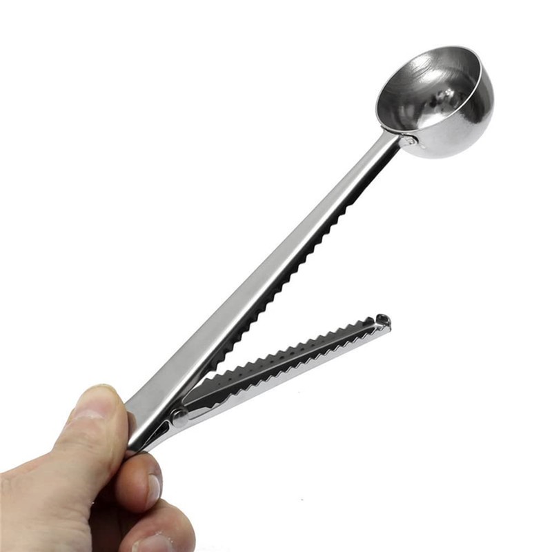 Coffee Spoon Scoop, Measuring Spoon and Pocket Clip, 2-in-1 Tablespoon