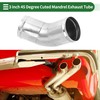 Motoforti 45 Degree Mandrel Exhaust Tube with Bead Roll Car
