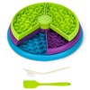 SOLDAY 3-Layer Slow Feeder Dog Bowl with Interactive Puzzle &