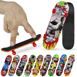 XINGGANG Finger Skateboard - 12 Stylish Finger Skateboards, Toy Finger Skateboard for Party I Fingerboard Games for Boys and Girls I Board Party Bags for Teenagers I Give Aways Children
