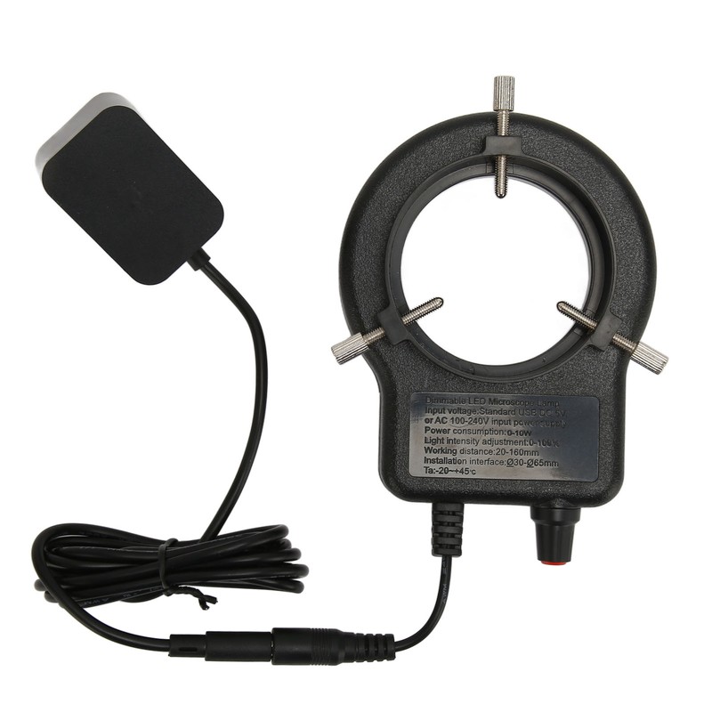 Microscope Ring Light 52 LED Beads Adjustable Easy Mounting Ring