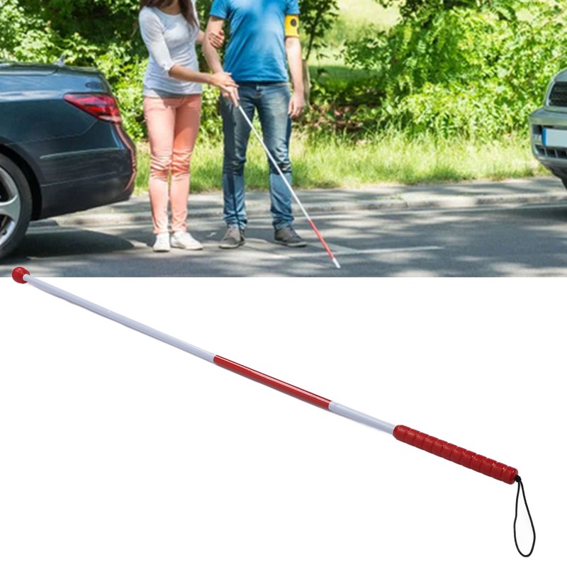 Folding Blind Cane Aluminum Alloy Prevent Slip Reflective Foldable Blind
