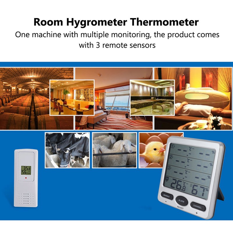 Room Hygrometer Thermometer Wireless Highly Accurate Measurements Electric Hygrometer Thermometer