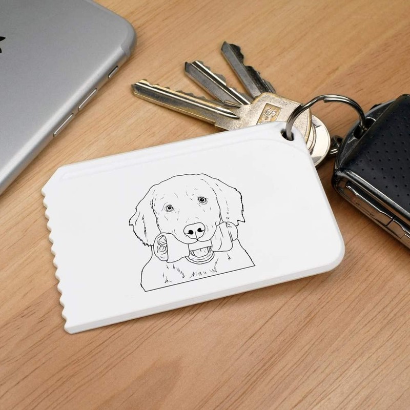 Azeeda 'Dog with a Bone' Plastic Ice Scraper (IC00029758)