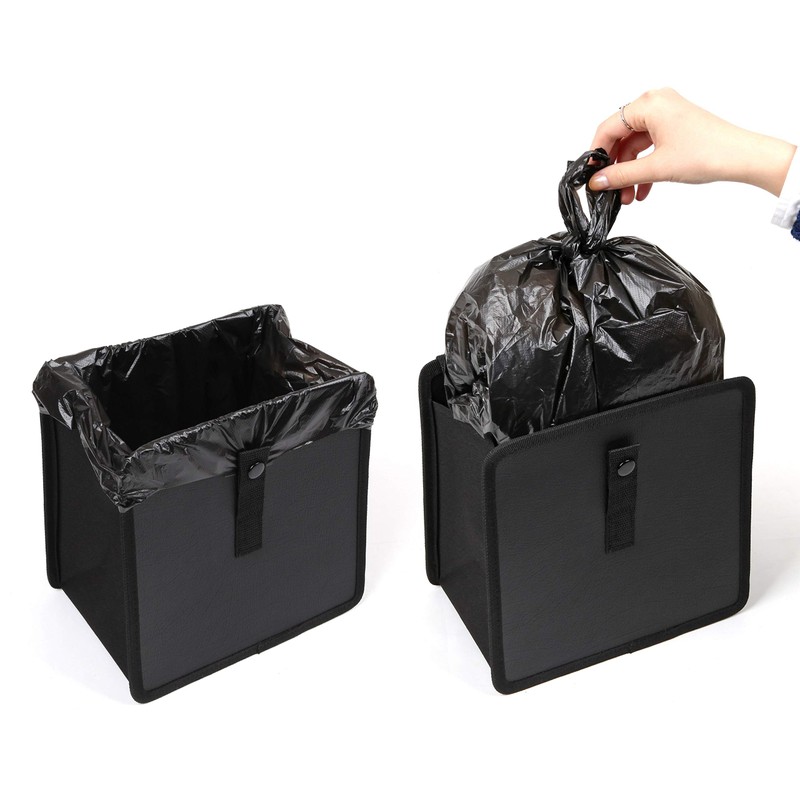 KMMOTORS Car Trash Can, Jopps, Car Trash Bag Hanging, Fordable