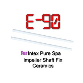 JZSMY Shaft For Intex Pure Spa Hot Tub Impeller Pump Fix E90 errors Rod (2Pcs White)