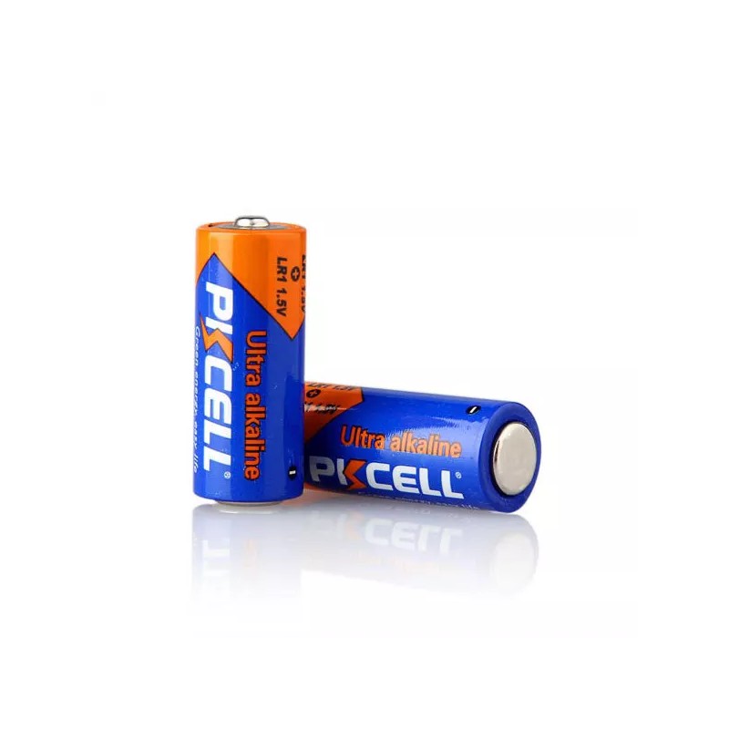 PKCELL 4pcs Size N Batteries MN9100 910A LR1 AM5 1.5V