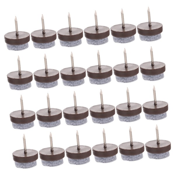IWOWHERO 50Pcs Screw Felt Pads for Furniture Non Slip Floor