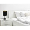 Reality Leuchten Jerry R50491080 Table Lamp Metal Black Matt Fabric