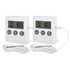 KeeKit Refrigerator Thermometer, 2 Pack Digital Freezer Thermometer, Upgraded Fridge
