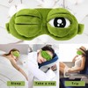 3D Frog Sleep Mask, Funny Plush Frog Sleeping Eye Mask,
