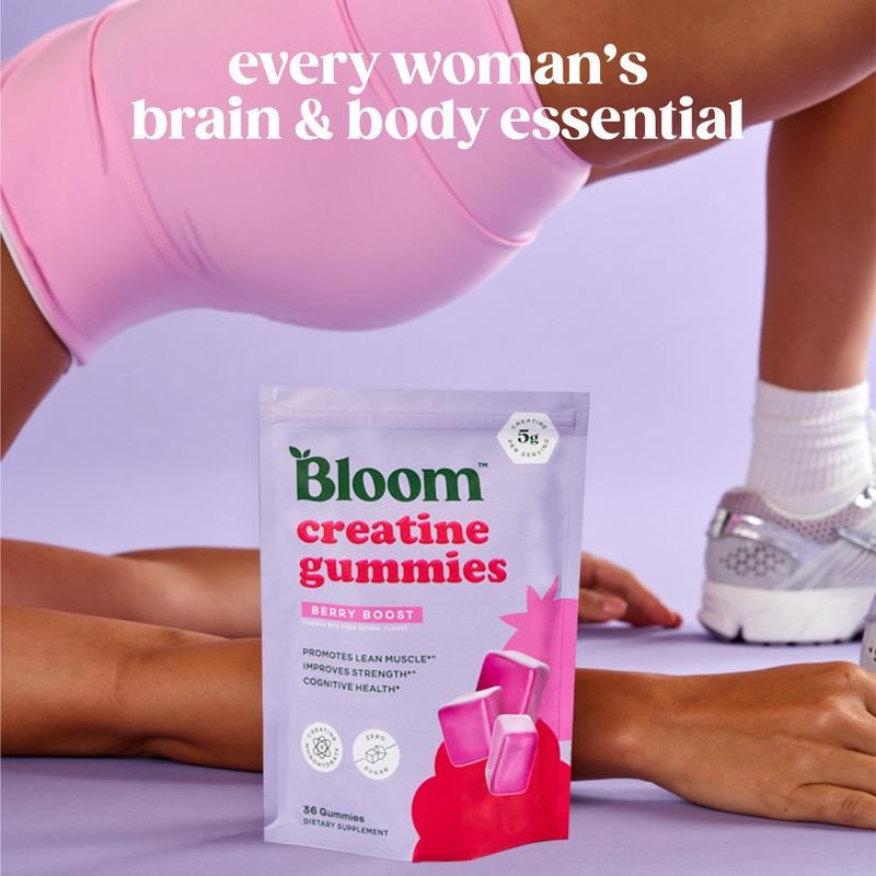 Bloom Nutrition Creatine Gummies – Muscle Strength, Energy & Recovery