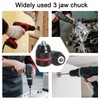 Crumye 2 Pcs Keyless Drill Chuck, 1/2-20UNF Mount, 2~13mm Self-Tightening