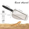 Abustle pig Reptile Sand Scooper,Stainless Steel Fine Mesh Reptile Substrate