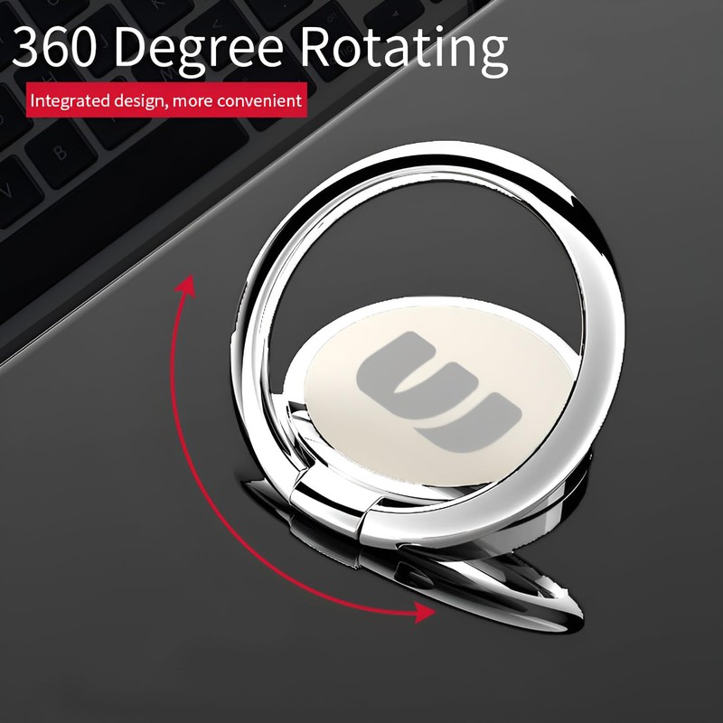 Ultra-Slim Phone Ring Holder with Magnetic Car Mount - Secure