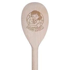 30cm 'Dog Mum' Wooden Cooking Spoon (SO00025635)