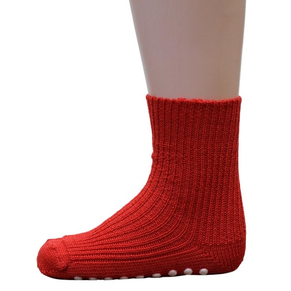 Hirsch Natur Stopper socks for children, 100% virgin wool kbT,