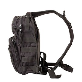 Army Military Day Pack Combat Bag Over Shoulder Travel Rucksack Bergen Molle New Black